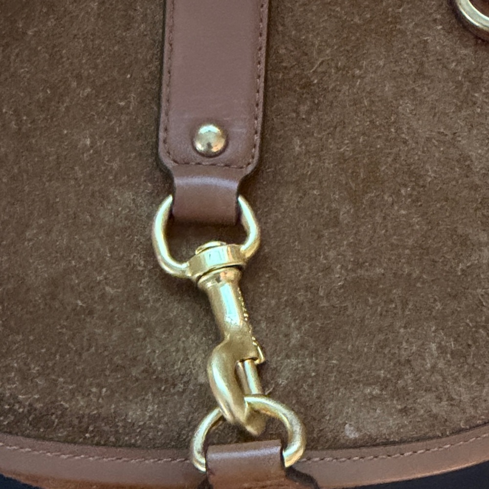 Michael Kors Tan Suede Crossbody Bag - Picture 5 of 12